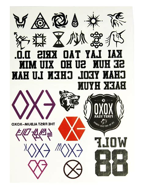 Exo Members Symbols EXO M Members’ Names, Symbols, Birthdays,