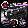 amiciVision Metal Led Flashlight, Xhp50 Led Water Resistant Zoomable ...