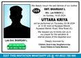 Uttara Kriya Ceremony Invitation Card Template Editing Online - ED09 ...