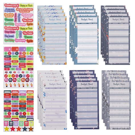 Buy 24Pcs A6 Budget Binder Refill Insert Sheet, Expense Tracker Budget ...
