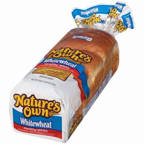 Nature's Own WhiteWheat Healthy White Bread Sliced White Bread Loaf 20 ...