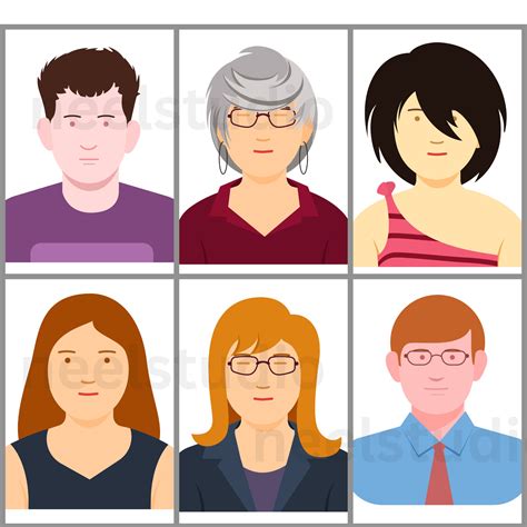 Buy AVATAR People Characters, Png-svg-eps File Stickers, Clipart, 27 ...