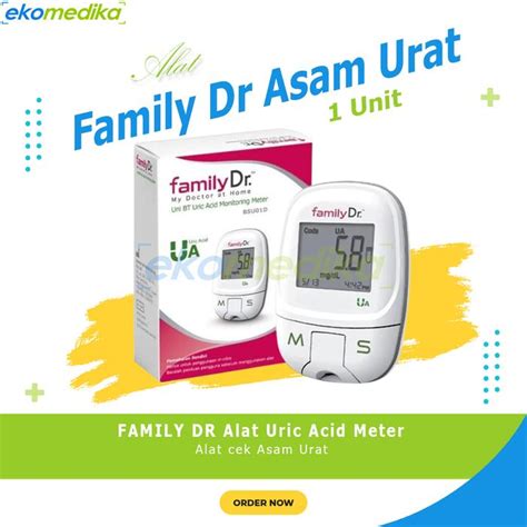Jual FAMILY Dr Alat Uric Acid - Alat Cek Asam Urat FamilyDr UA - Alat ...