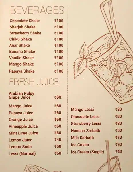 Menu at Akson Restaurant, Hyderabad, Saibaba Temple Rd
