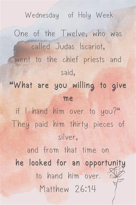 Spy Wednesday of Holy Week - CCJC