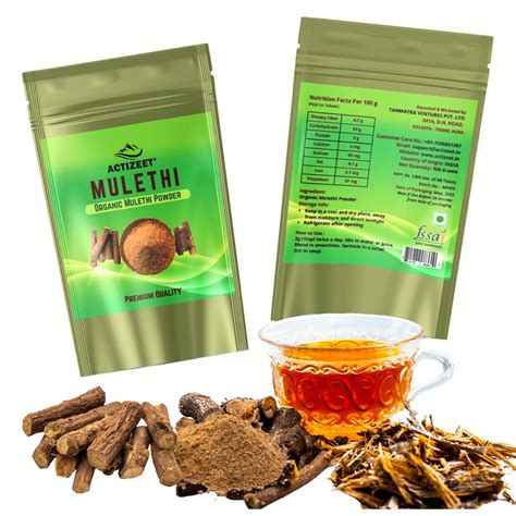 ACTIZEET® Organic Mulethi Powder (300gm) : Amazon.in: Health & Personal ...