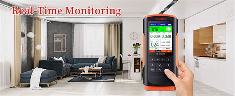 Air Quality Monitor Upgraded 8-in-1 Portable Air Detector Meter Air ...