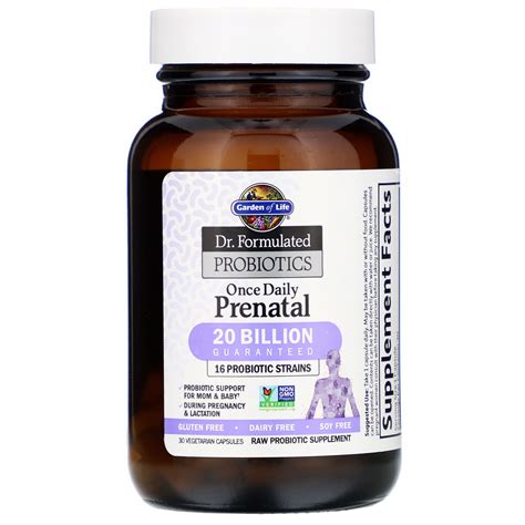 Garden of Life, Dr. Formulated Probiotics, Once Daily Prenatal, 30 ...