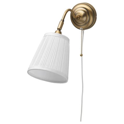 ÅRSTID Wall lamp, brass/white - IKEA