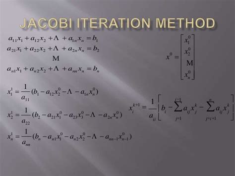 Image result for Jacobi method Convergence and Stability