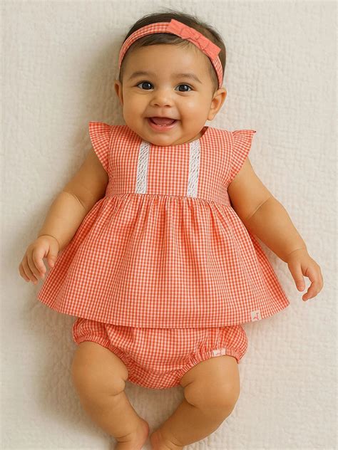 Somersault - Classic Gingham Cotton A-Line Dress with Bloomers ...