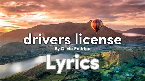 Image result for Drivers License Lyrics Clean Version