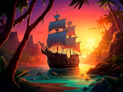 Pirate ship background Images - Free Download on Freepik