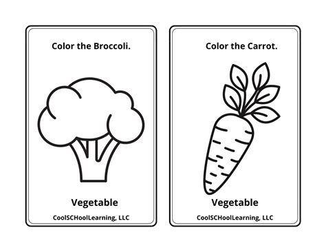 Coloring Printable Vegetables Free Printable Vegetable Coloring Pages