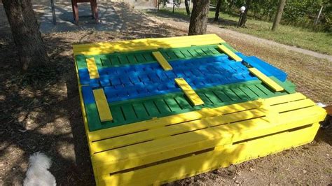 Image result for Sand Box Using Pallets