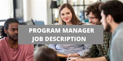 Image result for Program Manager Job Description