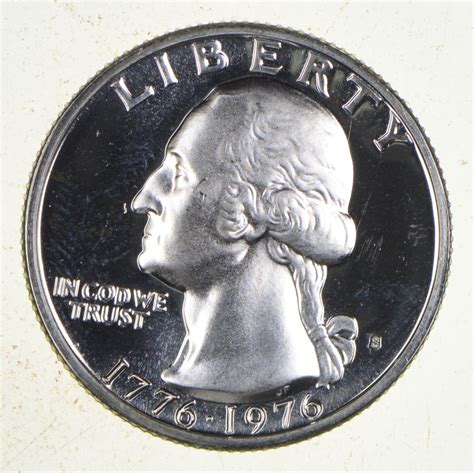 1776-1976 Washington Silver Bicentennial Quarter - 40% Silver - San ...