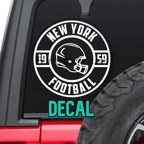 Football Founded New York 1959 Decal Football Decal - Etsy