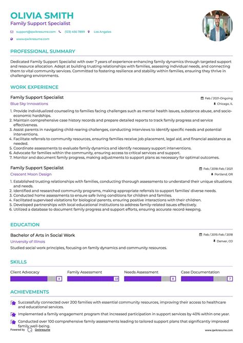 10+ Family Support Specialist Resume Samples & Templates for 2025
