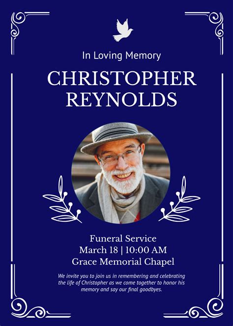 Wake Invitation Spanish Free And Customizable Funeral Templates