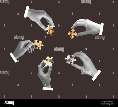 Hands collect puzzle pieces hi-res stock photography and images - Alamy