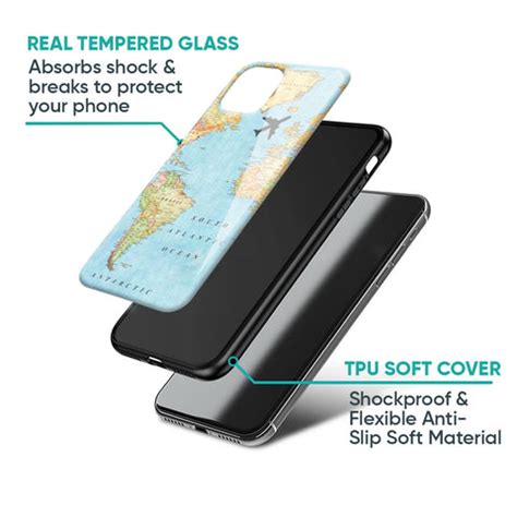 Travel Map Realme 15T 5G Glass Back Cover - Flat 35% Off On Realme 15T ...