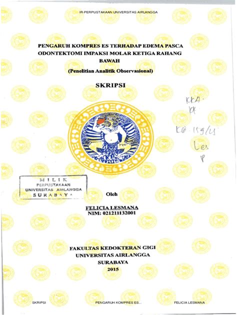 Fillable Online Pengaruh Kompres Es Terbadap Edema Pasca Odontektomi ...