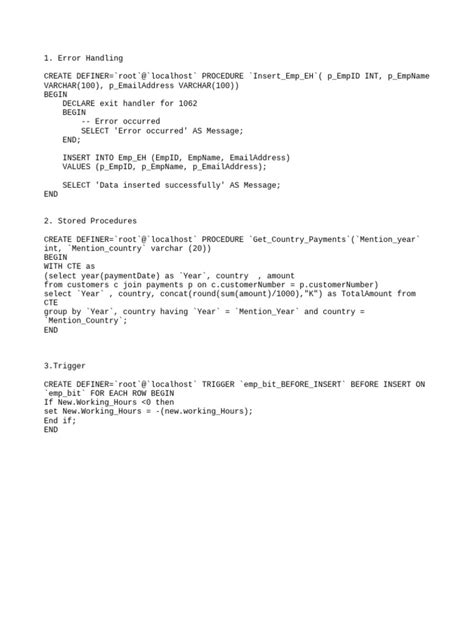 Image result for Procedure Code in SQL