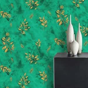 ALC Wallpapers for Wall | Leaves Pattern Non Adhesive Wallpaper for ...