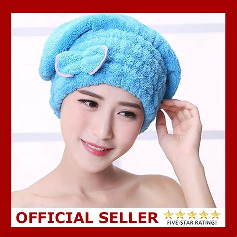 Microfiber Women Bathroom Hair Towel Quick-dry Hat Turban Super ...