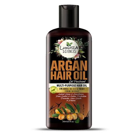 Luxura Sciences Argan Oil For Hair Growth 250ml, No Parabens, No ...