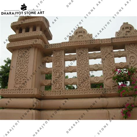 Hand Carved Sandstone Balustrade Panels – Dharajyot Stone Art