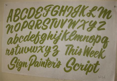 Sign Painter's Script