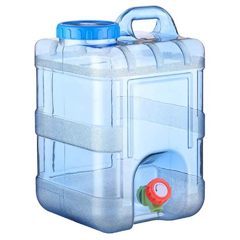 LUCKYXTT Portable 5 Gallon Water Container with Spigot, BPA-Free ...