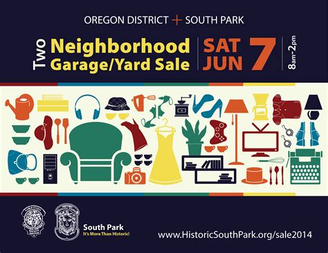 Two Neighborhood Garage/Yard Sale – June 7 | Historic South Park