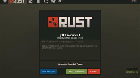 Rust Steam Authentication Invalid 的图像结果
