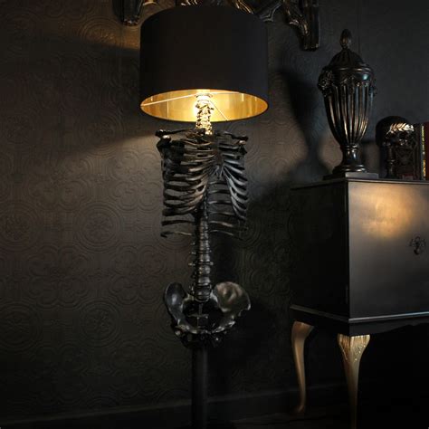 The Black Skeleton Floor Lamp by The Blackened Teeth – The Blackened ...