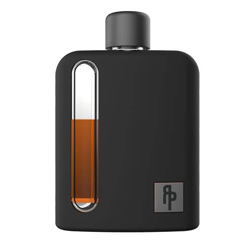 Ragproper Modern Glass Hip Flask for Men with Cork & Silicone Lid ...