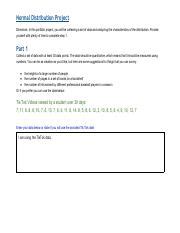 Normal Distribution Project 的图像结果