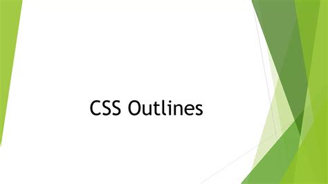 Css outlines | PPTX