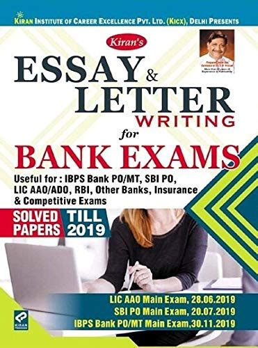 Kiran Essay and Letter Writing for Bank Exams Solved Papers Till 2019 ...