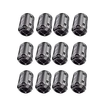 Colorsheng 12 Pcs Magnetic Ferrite Cores RFI EMI Noise Filter Clip for ...