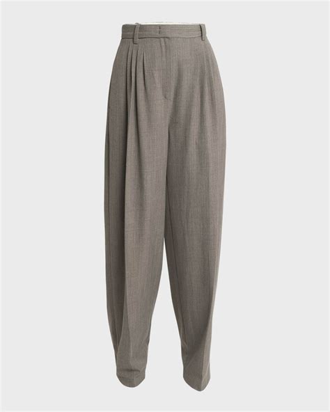 Co Pleated Wool Trousers | Neiman Marcus