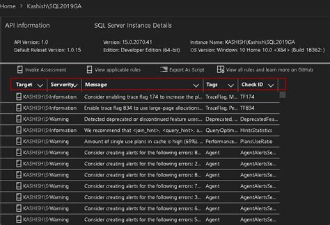 Image result for SQL Assessment API