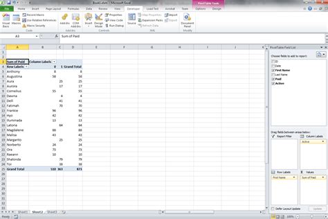 Image result for VBA Code for Pivot Table in Excel