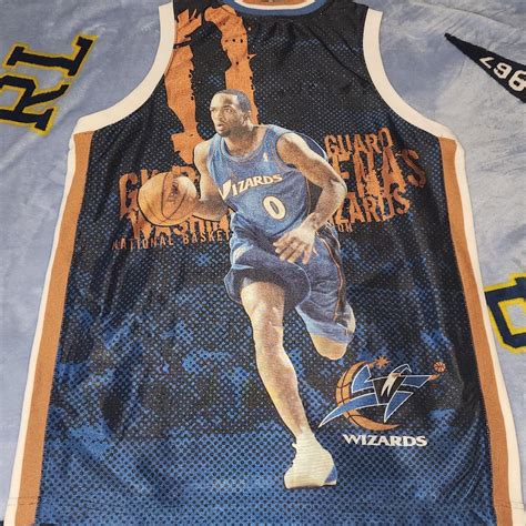Vintage Majestic Gilbert Arenas Jersey Boy's Sz. L... - Depop
