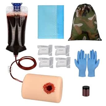 MedEduQuest Wound Packing and Tourniquet Trainer Kit, Bleed Control ...