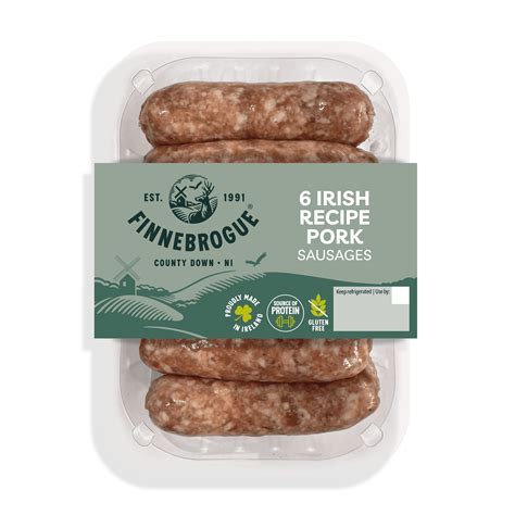 Finnebrogue 6 Irish Recipe Pork Sausages - Finnebrogue