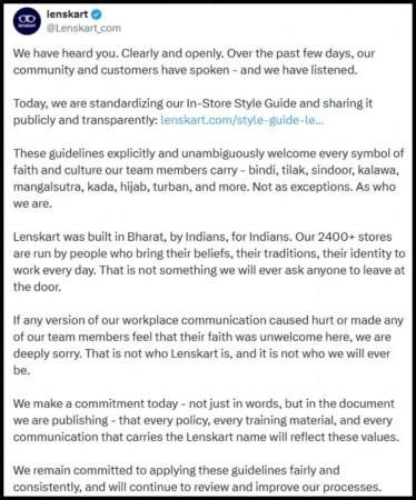 'We heard you': Lenskart issues new dress code after backlash over ...
