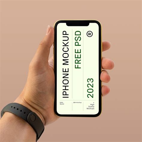 Iphone Hand Psd
